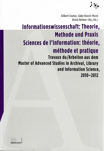 Buchcover Informationswissenschaft: Theorie, Methode und Praxis